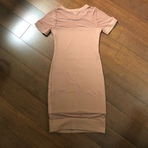 Soft Rose Body Con mini dress.